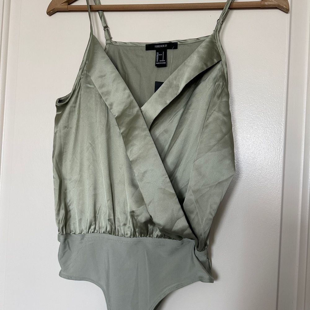 BUNDLE! Super cute sateen dress tank bodysuit